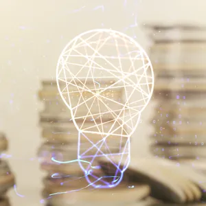 Digital glödlampa med pengar bakom